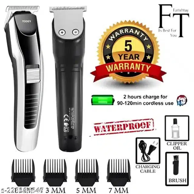 ABS Plastic Trimmer for Men, Black & Grey