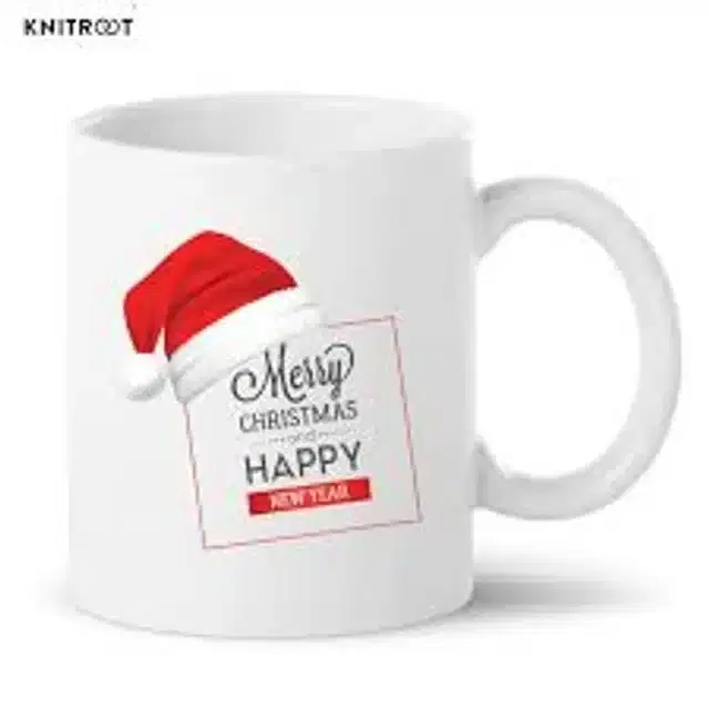 Ceremic Printed Coffee Mug, White, 350 ml