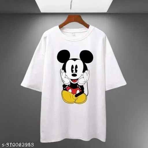 Cotton Blend T-shirt for Women, White (S)