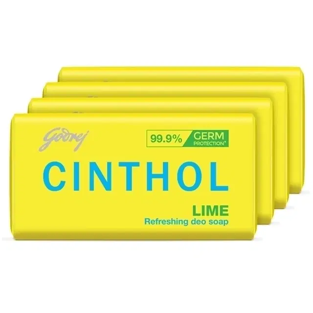 Cinthol Lime Soap 4X38 g (Pack Of 4)