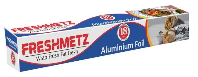 Aluminium Foil for Kitchen, Silver, 18 m