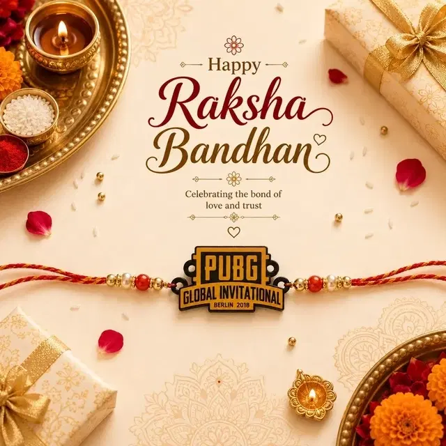 PUBG Game Logo Rakhi for Brother
