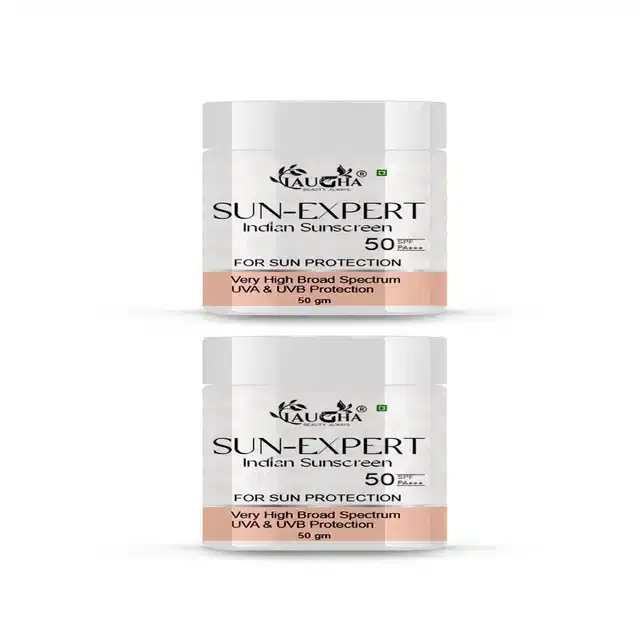Laugha Sun Expert Indian Sunscreen, Pack of 2, 50 g