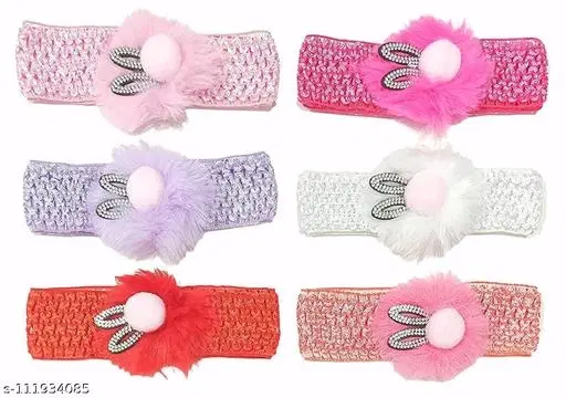 Festive Scrunchies for Women, Pack of 6 (Red)