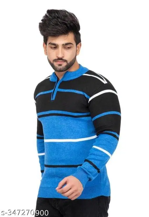 Full Sleeves Sweater for Men (Multicolor, M)