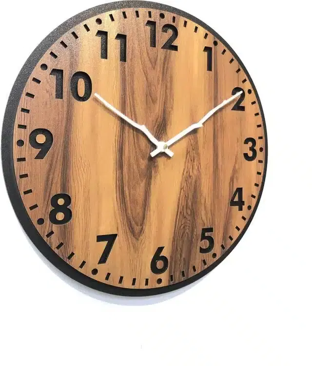 Designer Wooden Wall Clocks, Brown