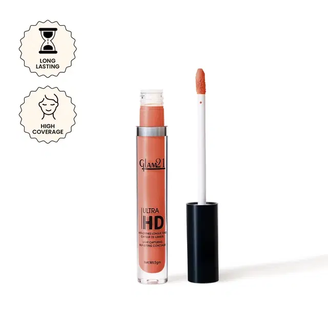 Glam21 Ultra HD Liquid Concealer, Orange Bar