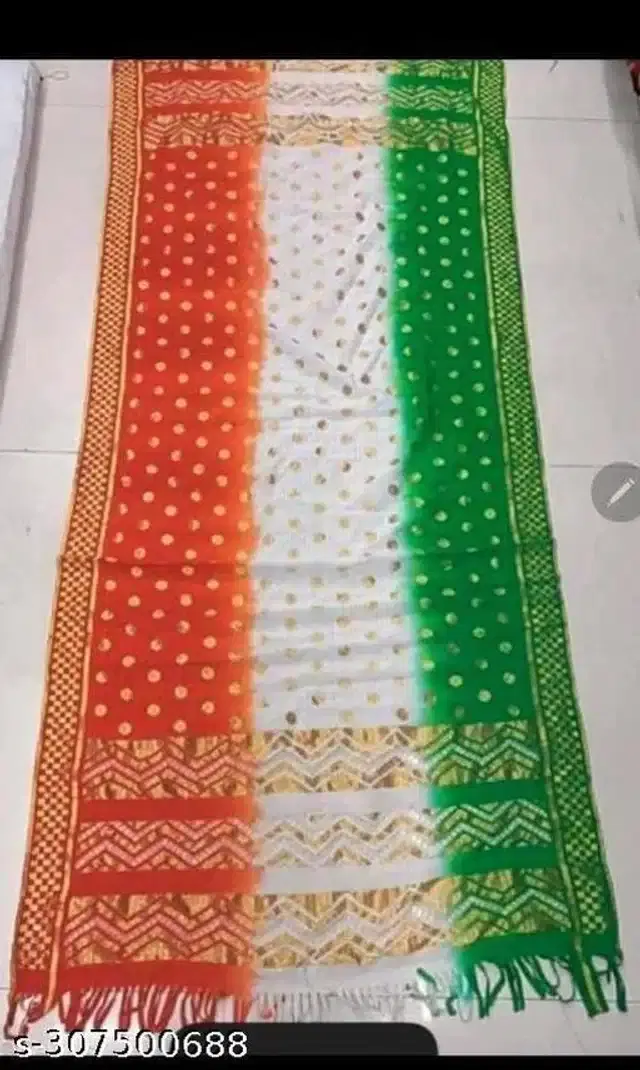 Banarasi Silk Dupatta for Women (Multicolor, 2.25 m)