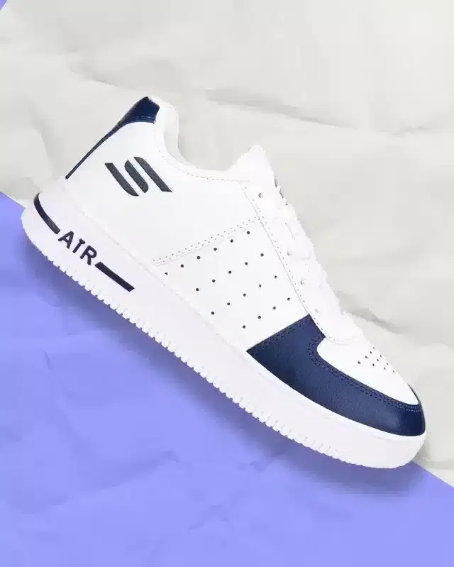 White & Navy Blue