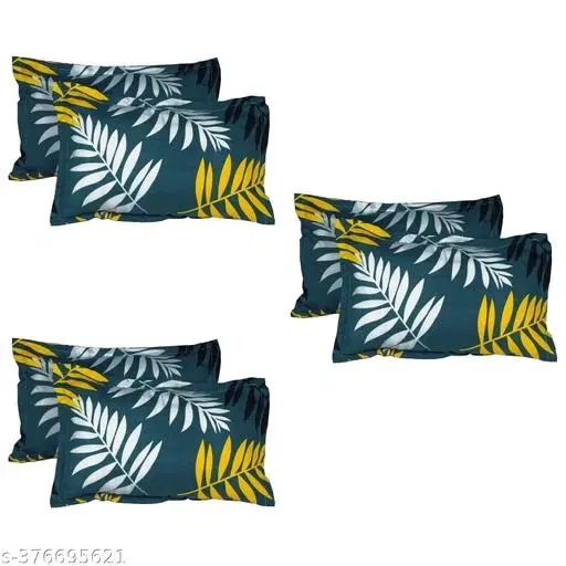 Cotton Pillow Covers, Multicolor, (17x27 inches), Pack of 6