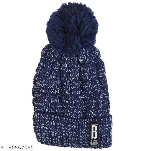 Woolen Cap for Women (Multicolor)