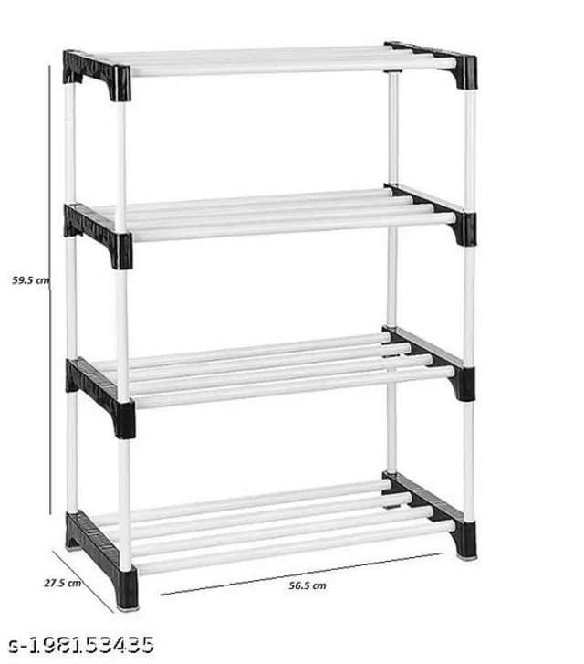 Collapsible Shoe Racks, Black & White