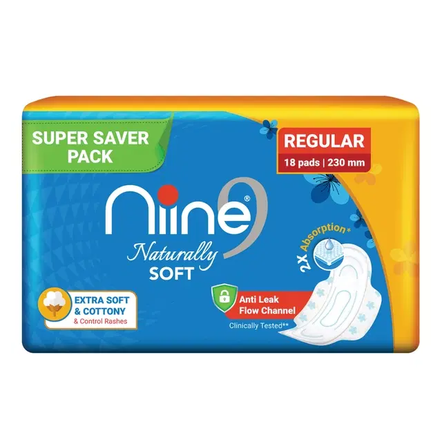 Niine Naturally Soft Regular Sanitary - 18 Pads