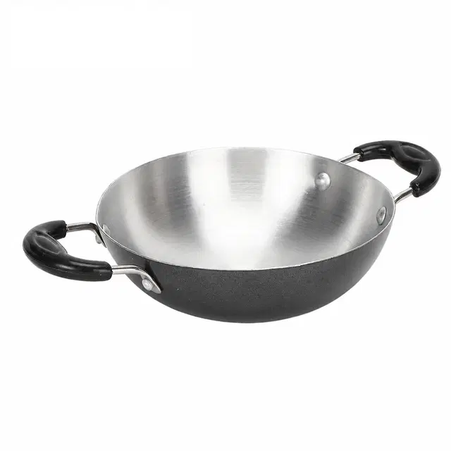Simple Home Aluminium Kadhai 700 ml, 18cm