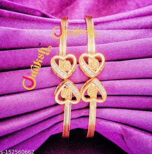 Cuff Arm Sleeves, Pack of 2 (Gold, Free Size)
