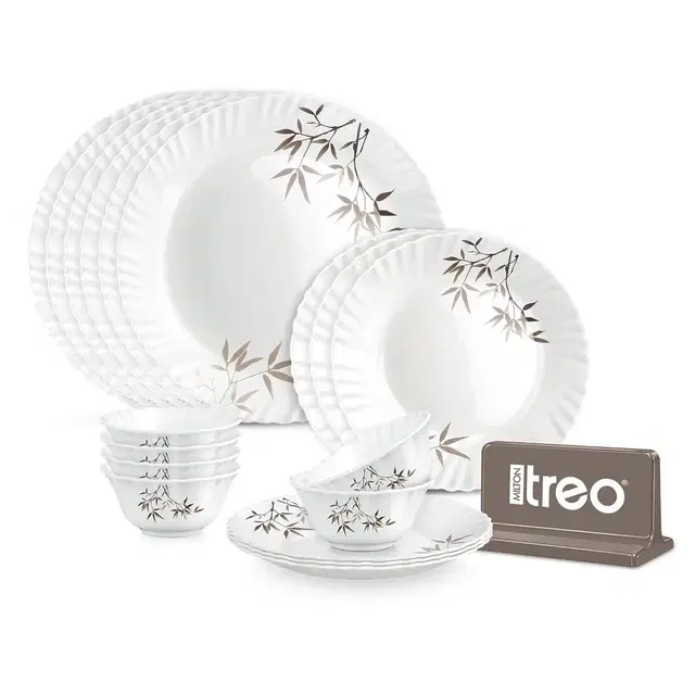 Treo By Milton Opalware Dinner Set Of 18