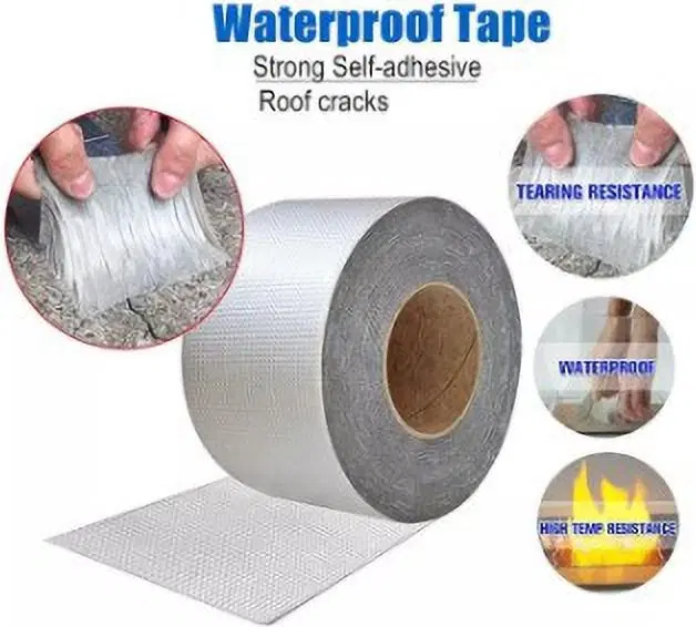 Aluminium Single Sided Self Adhesive Tape, Silver, 5 m