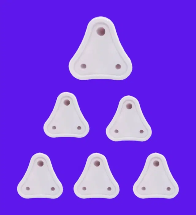 Child Safety Electric Socket Plug Guards, White, Pack of 6
