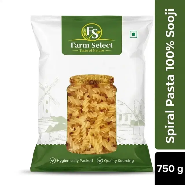 Farm Select Spiral Pasta 750 g (100 % Sooji)