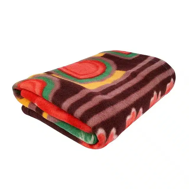 Fleece Printed Blankets, Multicolor, 210x140 cm