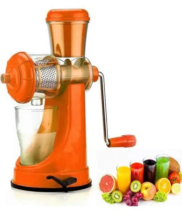 Manual Fruit Juicer with Handle, Multicolor