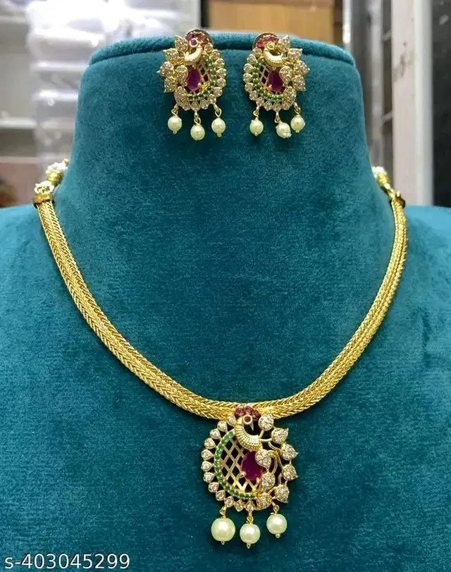 Fashion Jewellery Set for Women (Blue, Free Size)