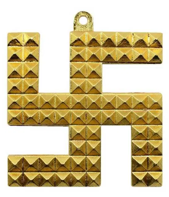 Copper Swastik, Gold, MS-14