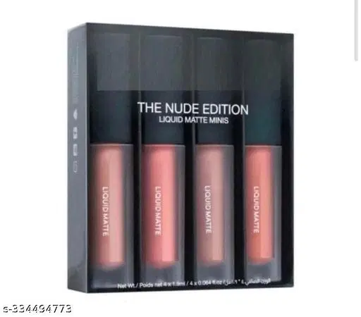 KAYI Professional Nude Edition Mini Liquid Lipsticks Pack Of 4