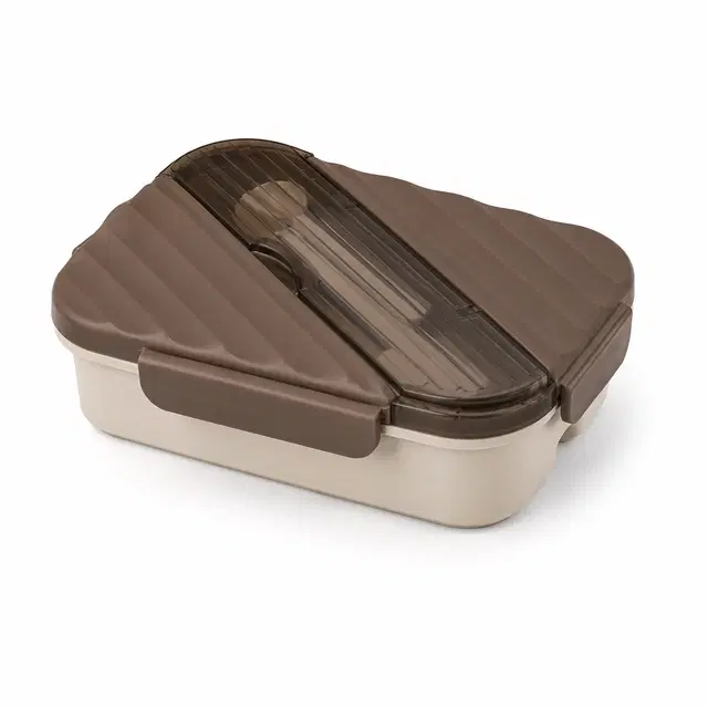 KS Striped Plastic Lunch Box, Assorted