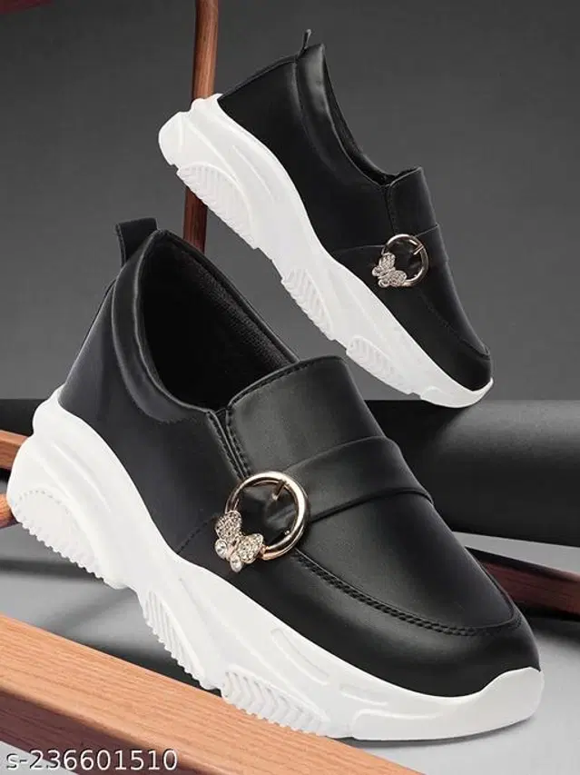 Loafers for Women (Black, 3)