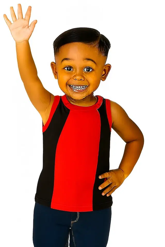 Cotton Solid Innerwear for Boys, Red (11-12 Years)