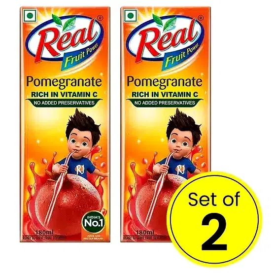 Real Pomegranate Juice 2X180ml (Set Of 2)