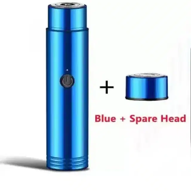 Plastic Rechargeable Shaver for Men, Blue