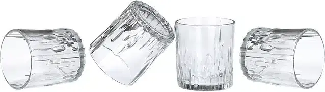 Liquor cum Cocktail Glasses, Transparent, 200 ml, Pack of 4