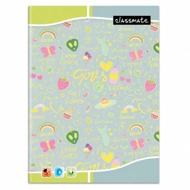 Classmate 3 In 1 B5 [18x24cm] Notebook 172 Page