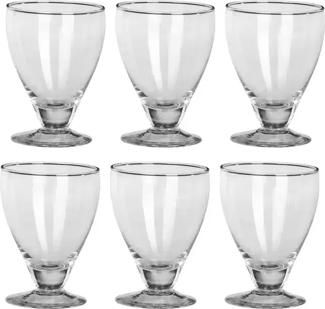 Liquor cum Cocktail Glasses, Transparent, 250 ml, Pack of 6
