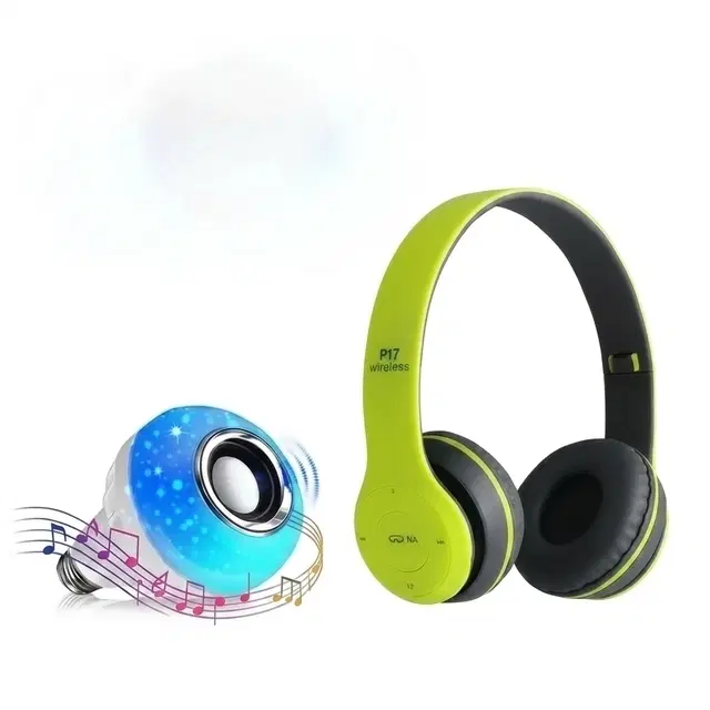 Combo: Music Bulb & P47 Headphones (Set of 2)