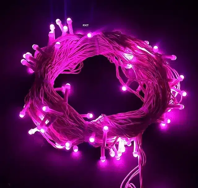 LED String Lights, Pink, 15 m