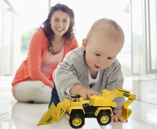 Loader and Excavator Toy for Kids, Multicolor