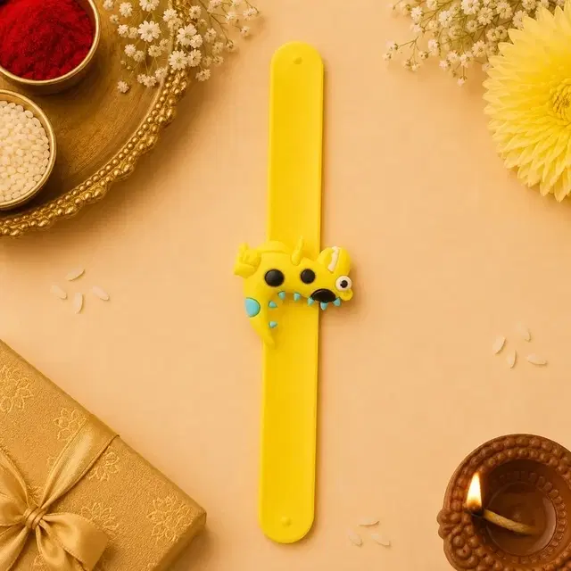 Kids Slap Band Dino Rakhi
