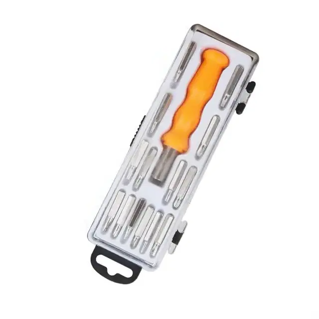 Stainless Steel 15 in 1 Screwdriver Tool Kit, Multicolor, Set of 1