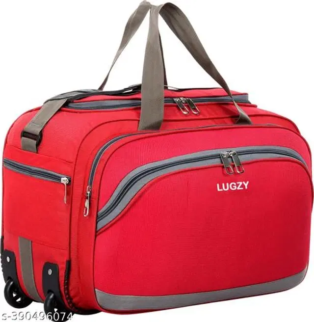 Polyester Duffel Bags, Red