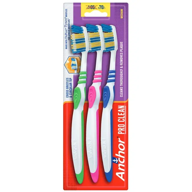 Anchor Pro Clean Toothbrush (2+1 Pcs)