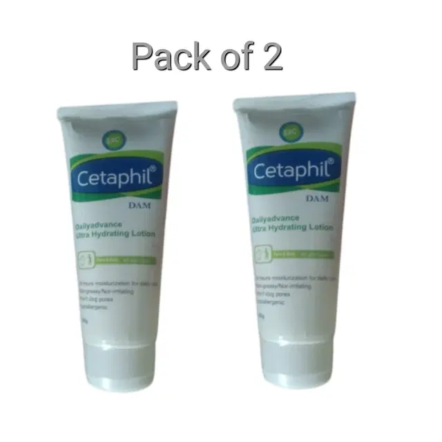 Cetaphil DAM Ultra Hydrating Face Lotion, 100 ml, Pack of 2