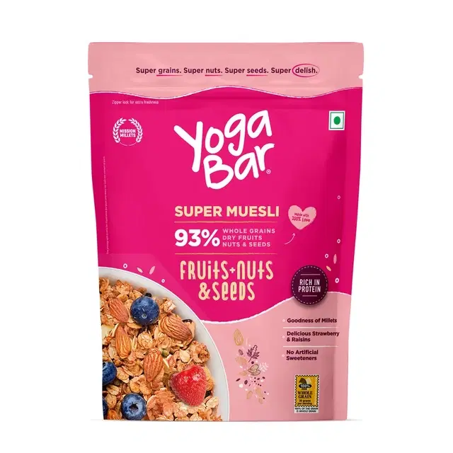 Yogabar Muesli Fruits Nuts & Seeds 400 g