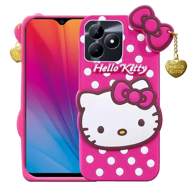 Silicone Mobile Back Cover for Realme Narzo N63 4G, Pink
