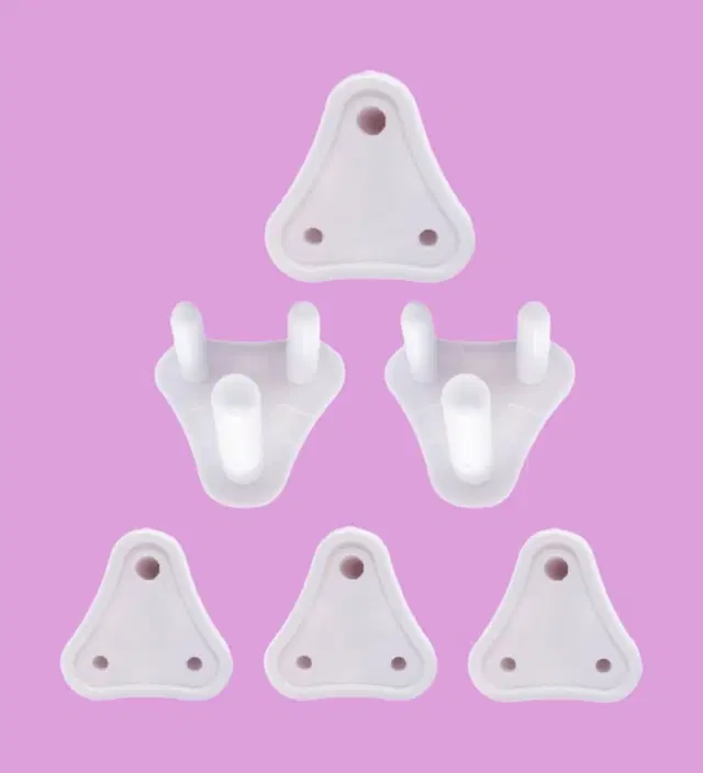 Child Safety Electric Socket Plug Guards, White, Pack of 6