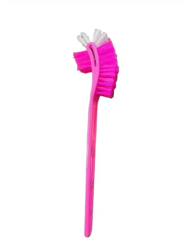 Plastic Long Handle Toilet Brush, Multicolor