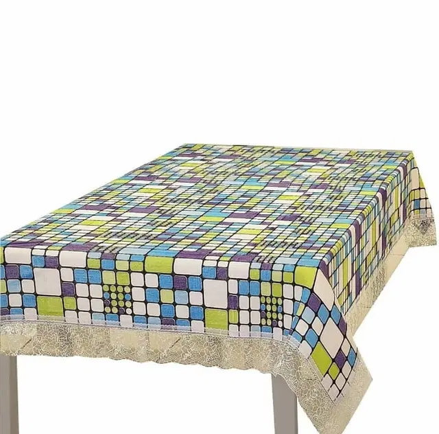 PVC Table Cover, Multicolor, 40x60 Inches