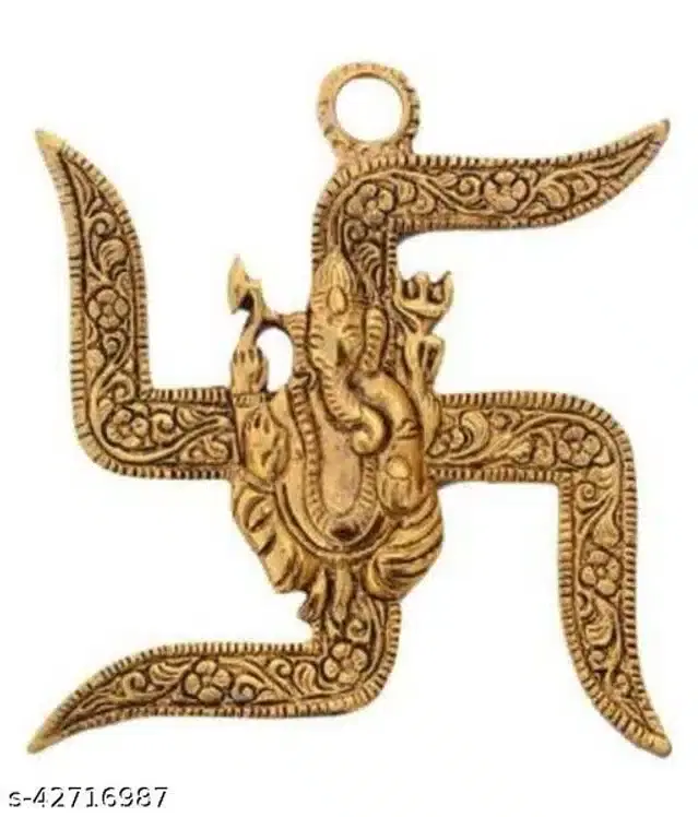 Brass Wall Hanging Ganesh Ji, Bronze
